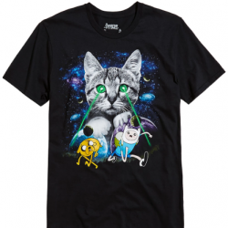 laser cat t shirt